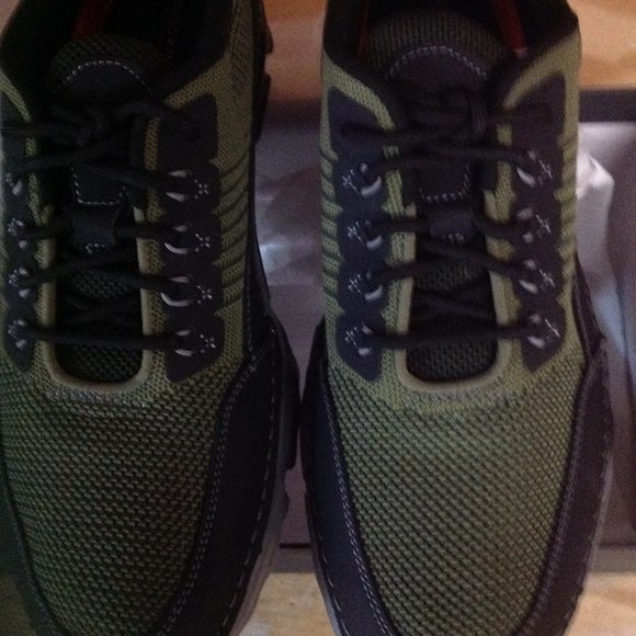 Rockport Men's Ubal Light Green, Black & Gray Sneakers - 11.5M - New in Box - Picture 1 of 9